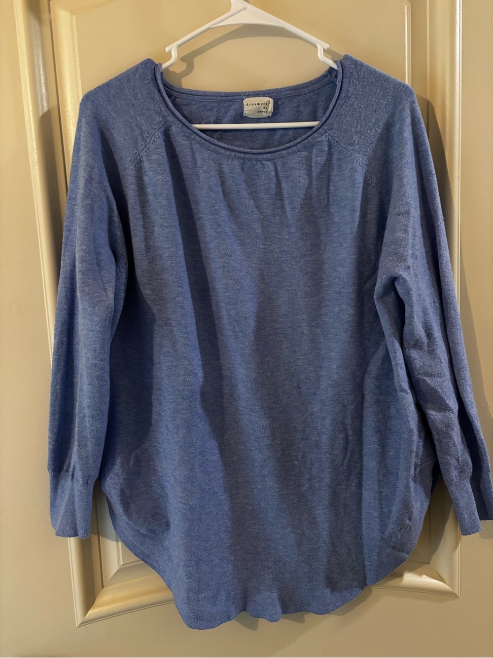 Cozy Blue Long-Sleeve Women's Top size small